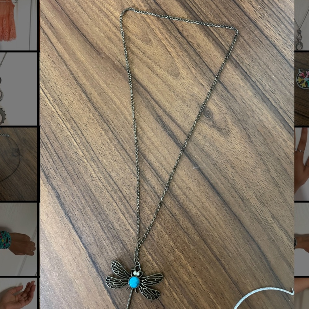 OverHead DragonFly Necklace - Picture 1 of 1